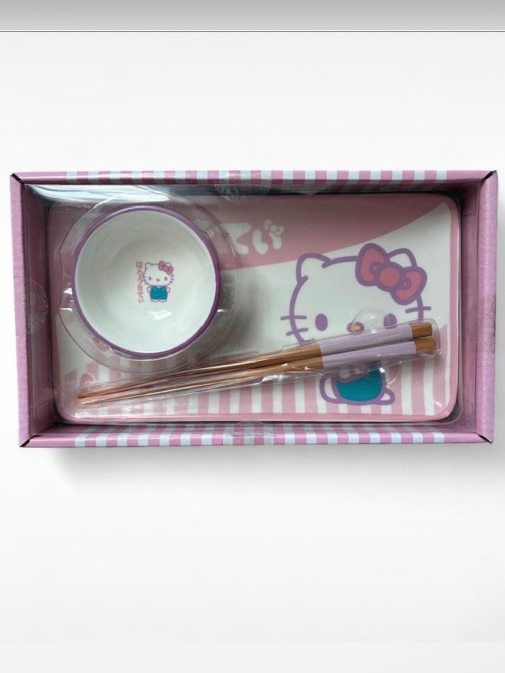 Hello Kitty Sushi Bowl Set and Chopsticks
